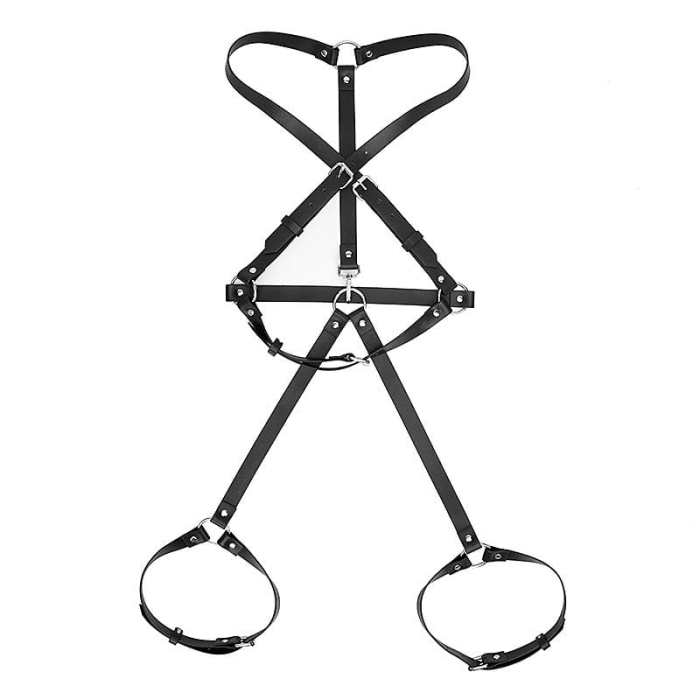 Cross Breast Butt Bondage Strap