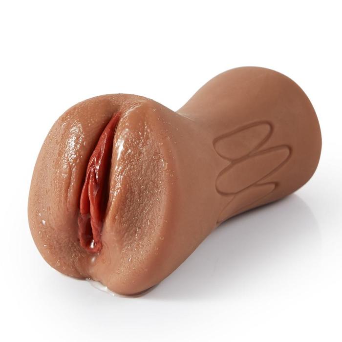Blowjoblove 6.1 Inch Bronzed Skin Realistic Clitoris Soft Pocket Pussy Stroker