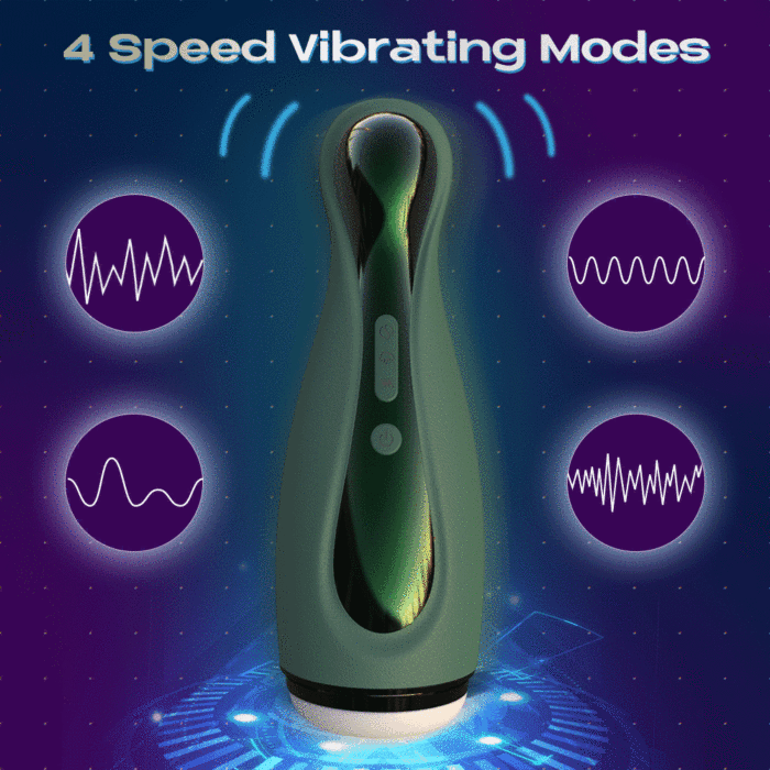 Real Air Sucking Deep Throat Vibration Male Masturbator