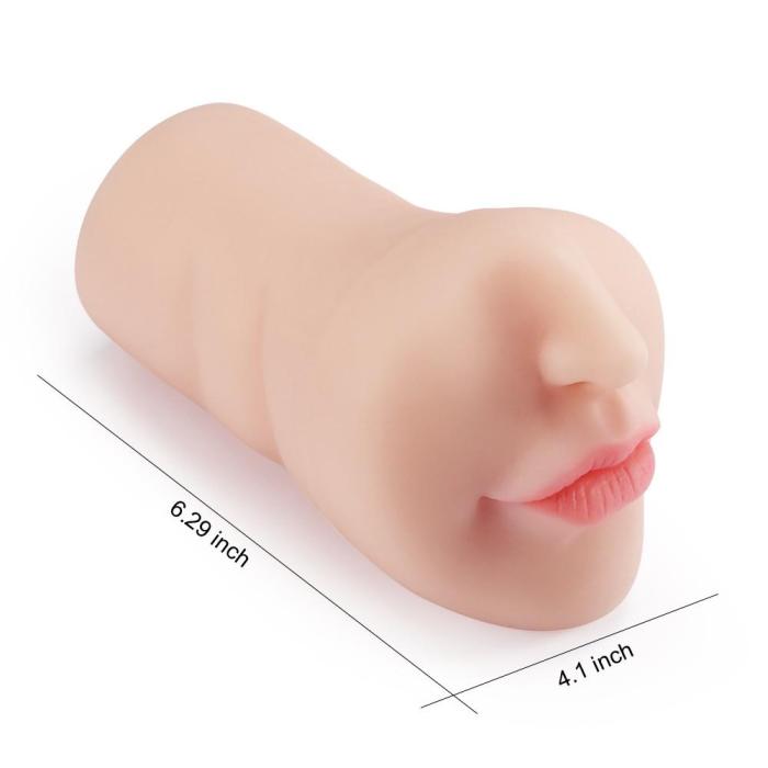 Blowjoblove 6.29  White Skin Red Lip Deep Throat Stroker