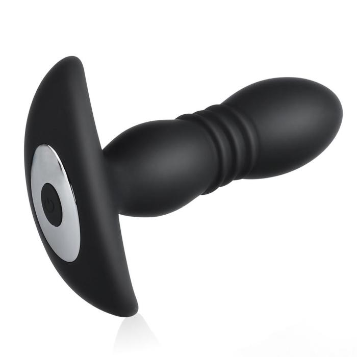 Filling Telescoping Vibrating Butt Plug with Remote Control