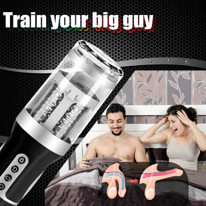 Automatic 7*7 Thrusting Rotating Modes Oral Sex Masturbation Cup