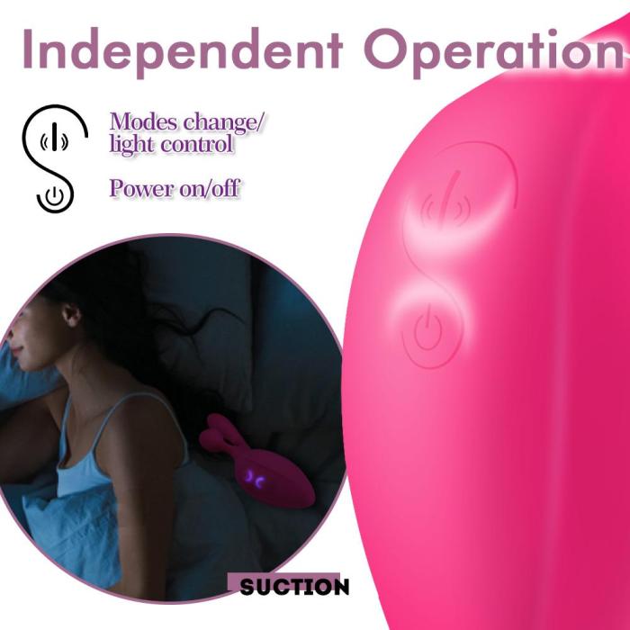Bernic Rechargeable Female Oral Sucking Clitoral Rabbit Vibrator