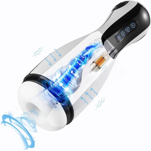 Automatic 10 Vibrations & 3 Sucking Modes Male Masturbator