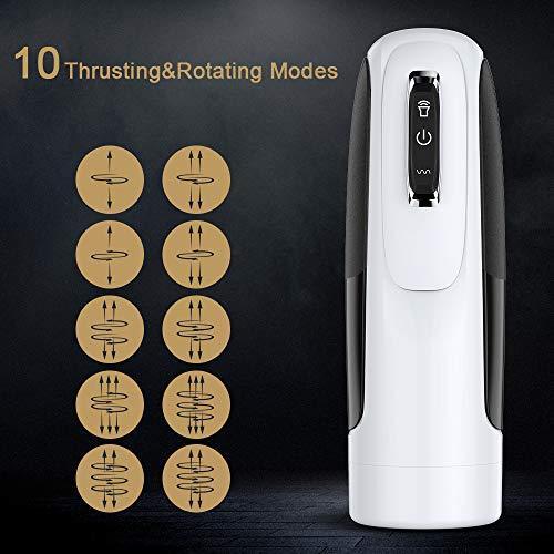 10-Pattern Telescoping Rotating Automatic Male Masturbator