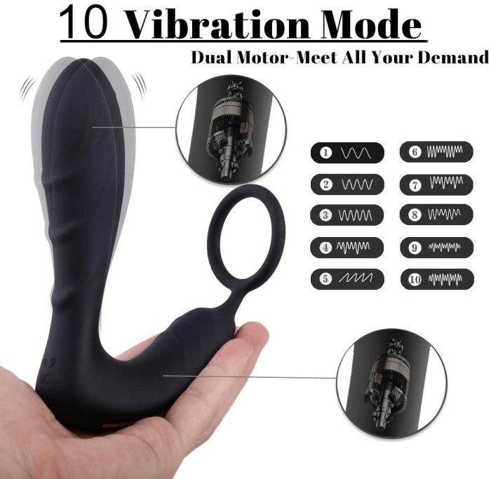 Anal Vibrator with Penis Ring
