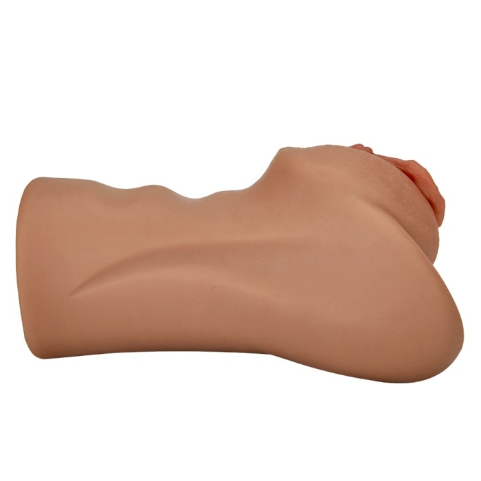 Wheat-Colored Lifelike Clitoris Big Labia Vagina Stroker