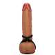 Screw Thread Dual Penis Ring Erection Enhancing Sex Toy