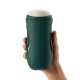 Dark-Green 10 Vibrating Manual Sucking Heating Masturbator