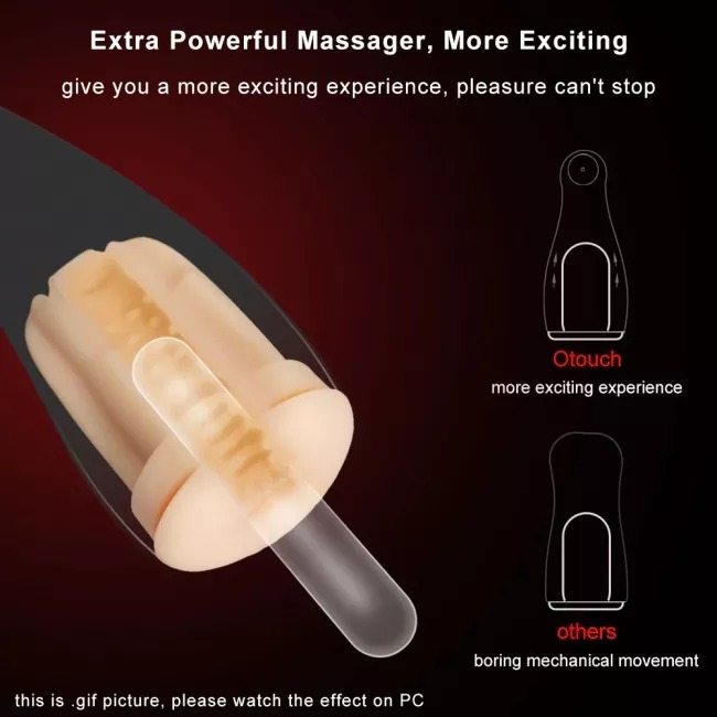 AIRTURN III 6 Vibration Modes and 3 Intensities Masturbation Cup 