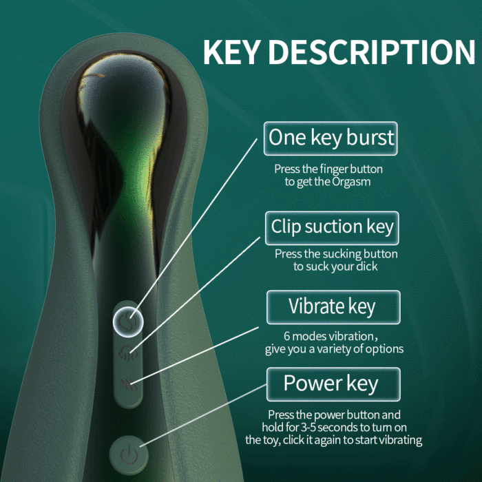 Real Air Sucking Deep Throat Vibration Male Masturbator