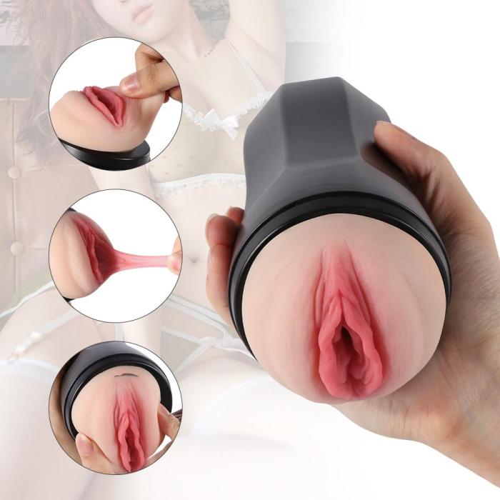 Realistic Vagina Clitoris Male Masturbator Cup