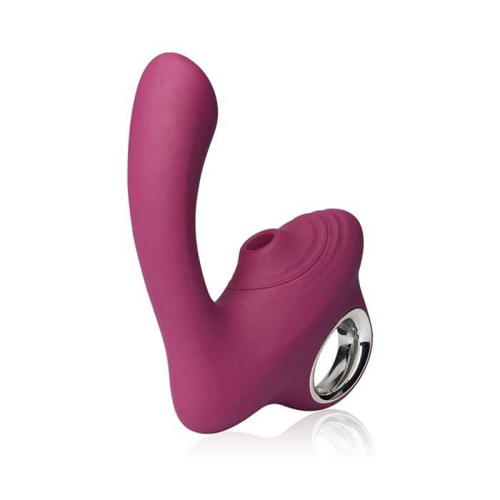 Circle-handle Heating G-Spot Clitoral Sucking Vibrator