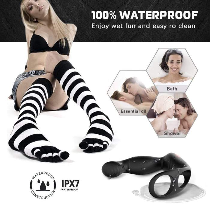 3IN1 Remote Control Prostate Massager With Penis Ring