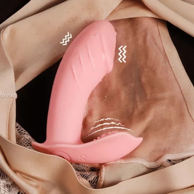 vibrating dildo panties Leather Vibrating Dildo Panties Anal Plug main image 1