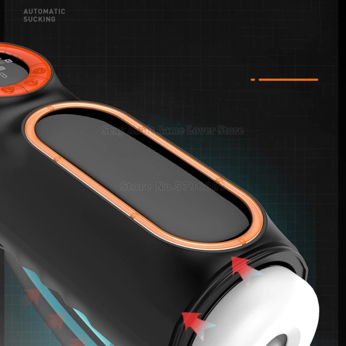 Automatic Telescopic Sucking Heating Vibration Male Masturbation Cup 
