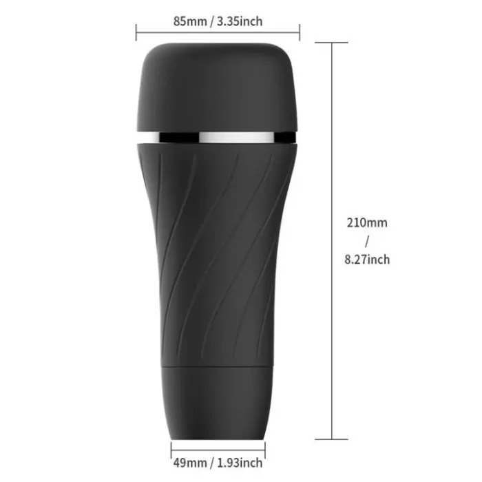 Dual Vibration Cores Masturbator with Artificial 3D Vaginal