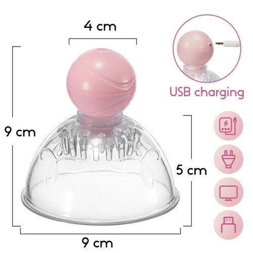 10 Vibration 360° Rotational Stimulation Nipple Sucker