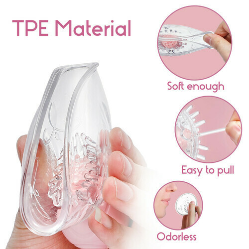 10 Vibration 360° Rotational Stimulation Nipple Sucker