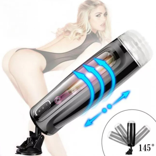 Hands Free 10 Speed Spinning Thrusting Male Masturbator