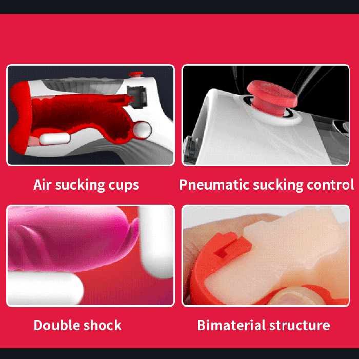 LETEN 7 Vibration 3 Vacuum Sucking Heating Masturbator