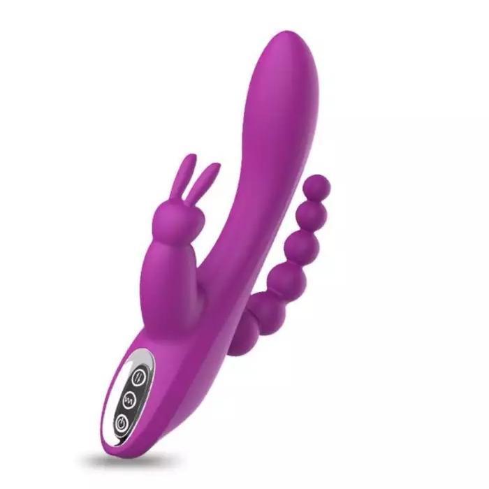 12 Speeds 7 Vibrating Triple G-Spot Rabbit Vibrator