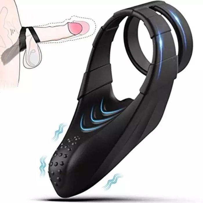 Best 10 Vibrating Dual Penis Ring with Taint Teaser