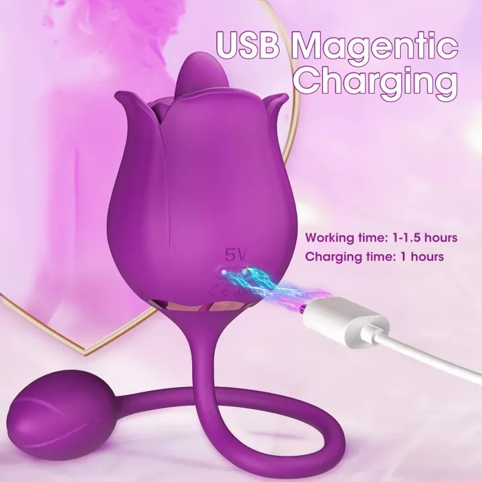 Tongue Licking Vibrator with Vibrating Egg