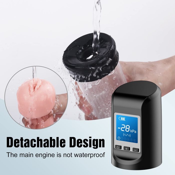 6 Suction 9 Vibration Electric Vacuum Penis Pump with Pocket Pussy