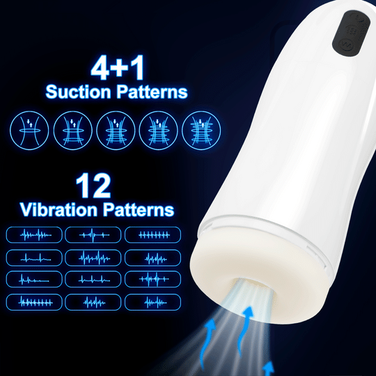 Blowjob Master | 5 Suction Patterns 12 Vibrating Auto Masturbator