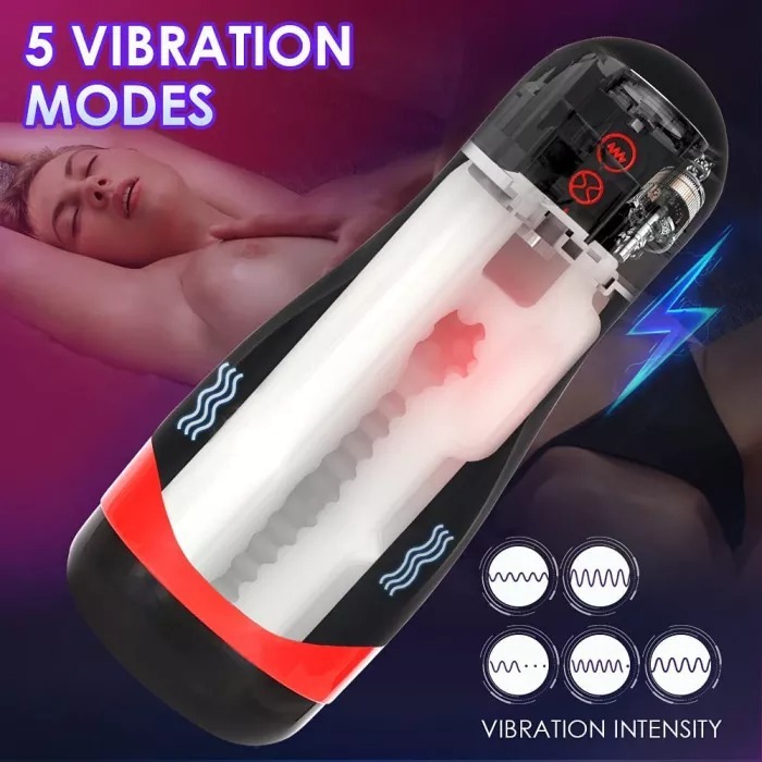 3 Modes Strong & Powerful Squeeze Suction Male Mastubator