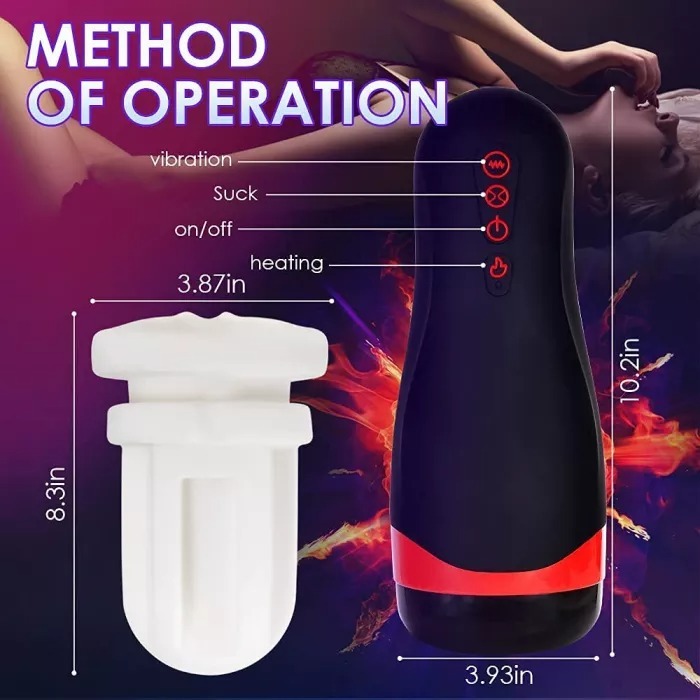 3 Modes Strong & Powerful Squeeze Suction Male Mastubator