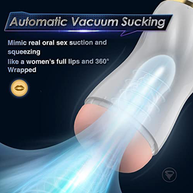 Hands Free 7 Sucking 7 Vibrating Oral Sex Masterbator 