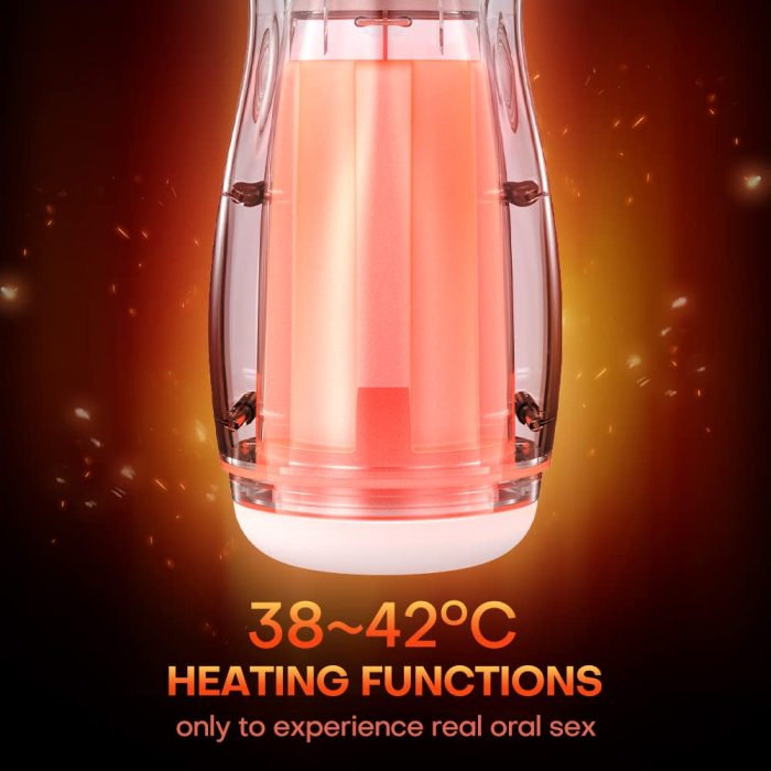 Automatic 10*3 Vibrating Sucking Heating Male Masturbator