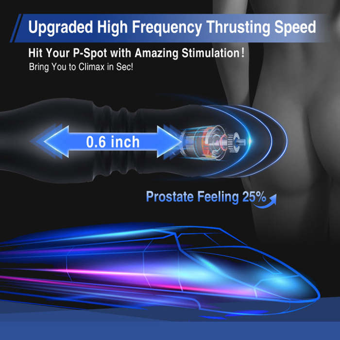 3IN1 Remote Control 7 Vibrating 7 Thrusting Prostate Massager