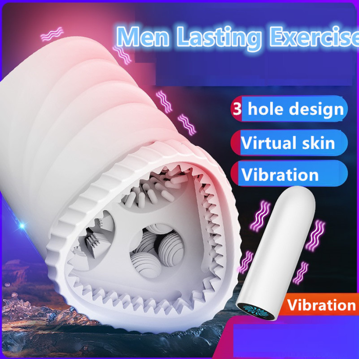 3 Hole Design Male Masturbator