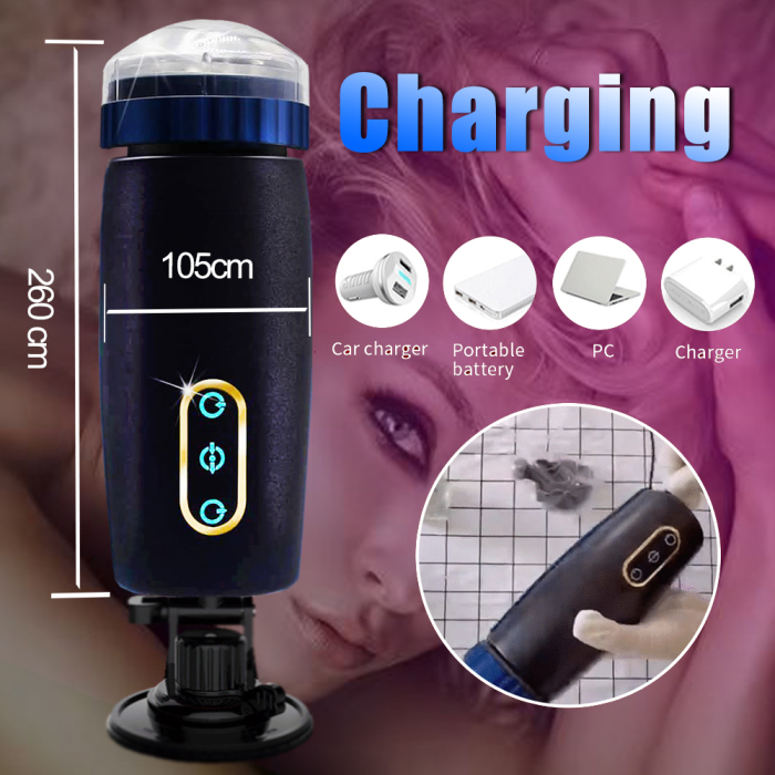 Automatic 3 Thrusting 5 Vacuum Sucking Male Masturbator