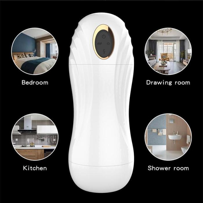 Automatic 10 Vibrating 5 Sucking Heating Male Masturbator