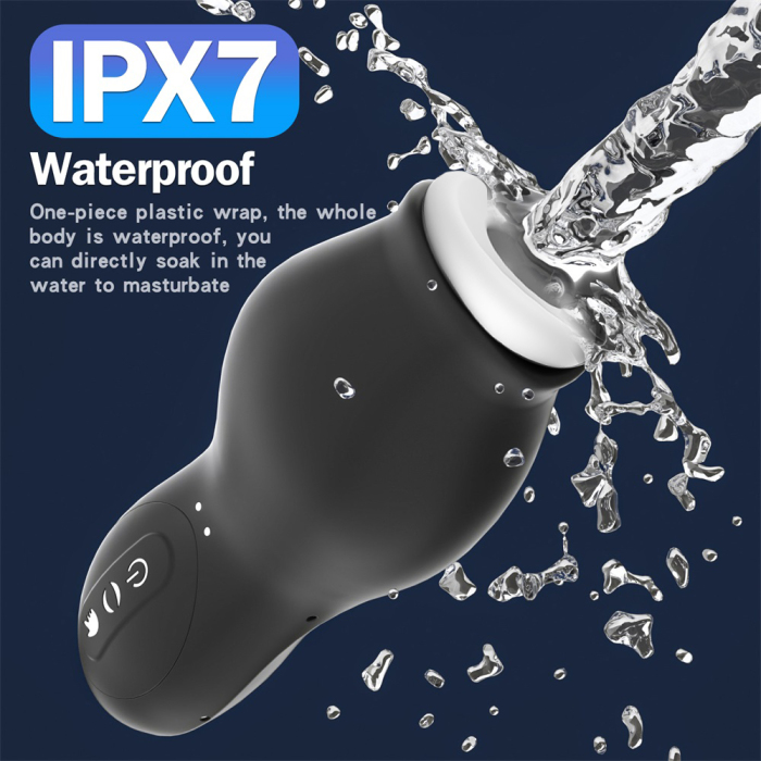 IPX7 Real Blowjob 7 Frequency Vacuum Sucking Masturbator