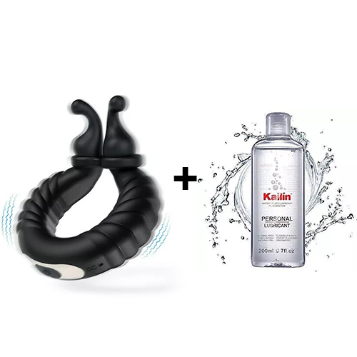 Perineum Massager | 10 Vibrating Dual Penis Ring