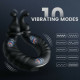 Perineum Massager | 10 Vibrating Dual Penis Ring