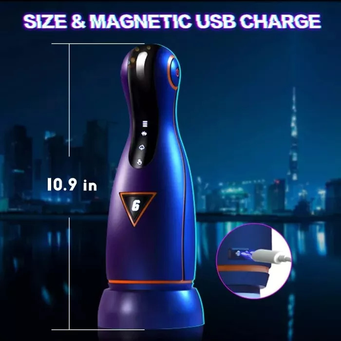 Automatic 6*4 Adjustable Modes Sucking Heating Masturbator
