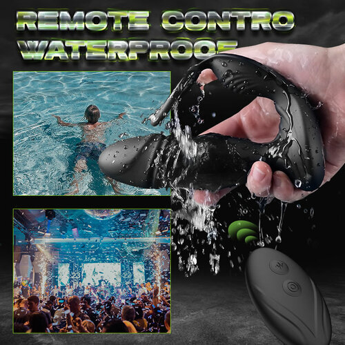 Dex-APP/Controller & 9-Telescopic / Vibration & Penis Ring Locking Prostate Massager