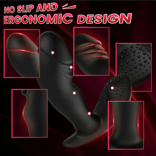 Skyler 10 Vibrating Remote Control Rolling Bead Butt Plug Prostate Massager