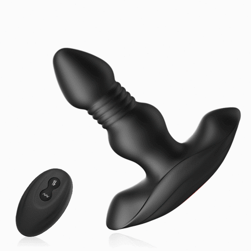 Buyging™ 10 Vibrating 3 Thrusting Remote Control Anal Vibrator