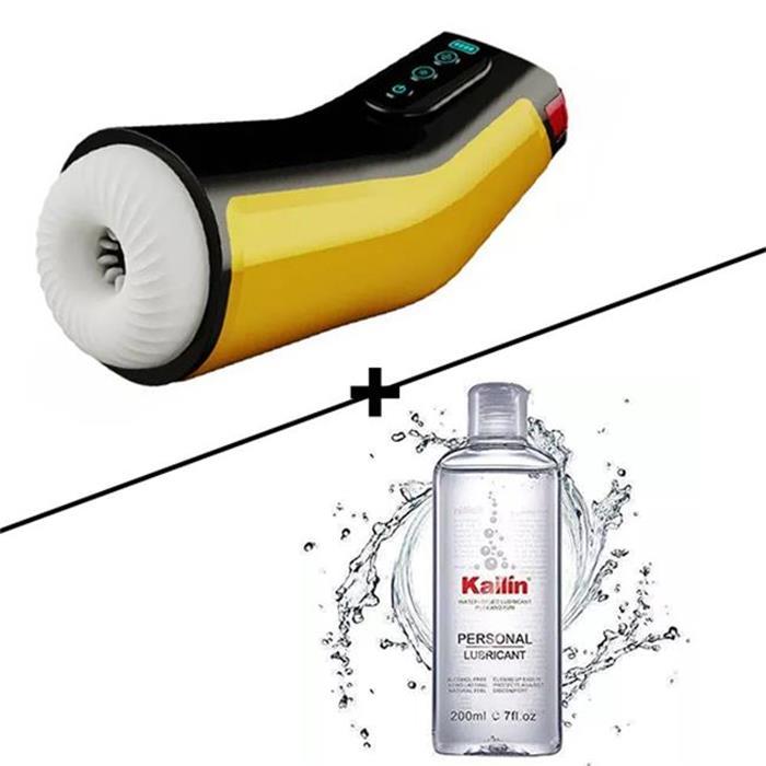 Intelligent Heating 7 Vibrating 7 Sucking Male Masturbator