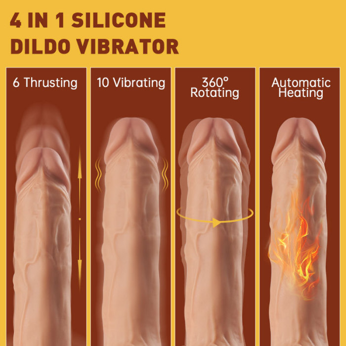 Buyging™ 4 IN 1 Thrusting Rotating Heating Vibrating Dildo