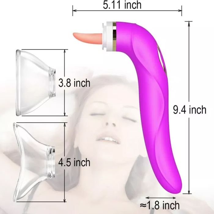 5 Licking 10 Vibrating Tongue Licking Toy