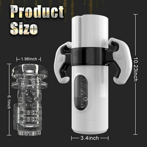 9 Thrusting 9 Vibrating Handheld Male Masturbator