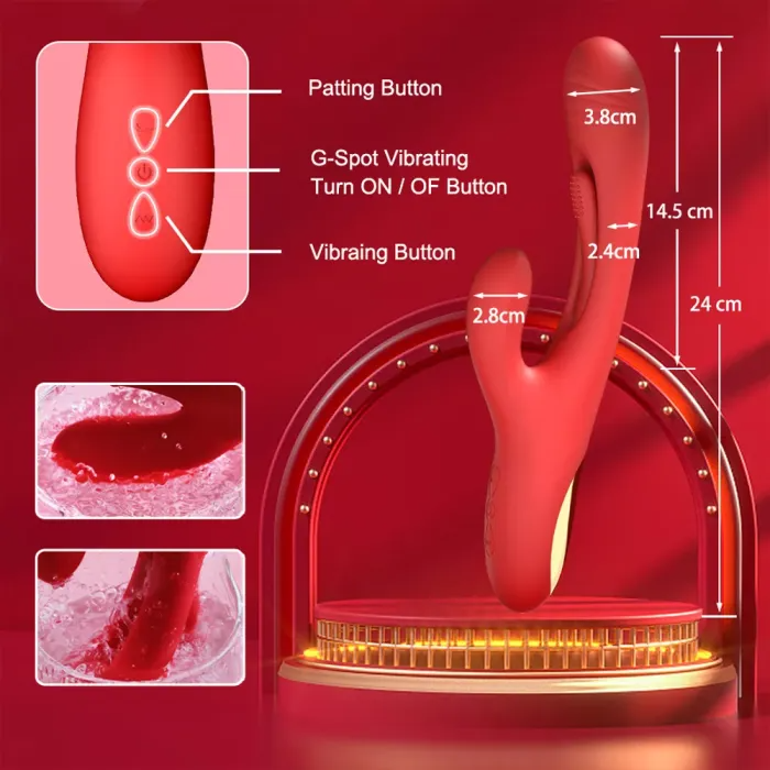 Buyging™ Bora 21 Modes Rabbit Tapping G-spot Vibrator
